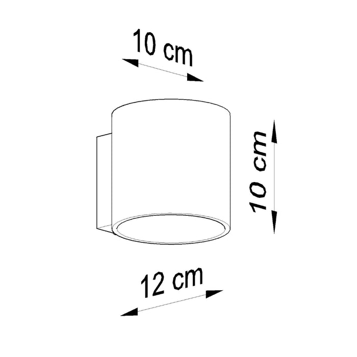 SOLLUX SL.0486 Aplique ORBIS Hormigón