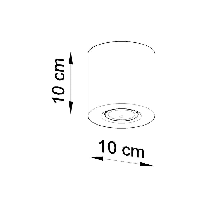 SOLLUX SL.0488 Lámpara de Techo ORBIS Hormigón