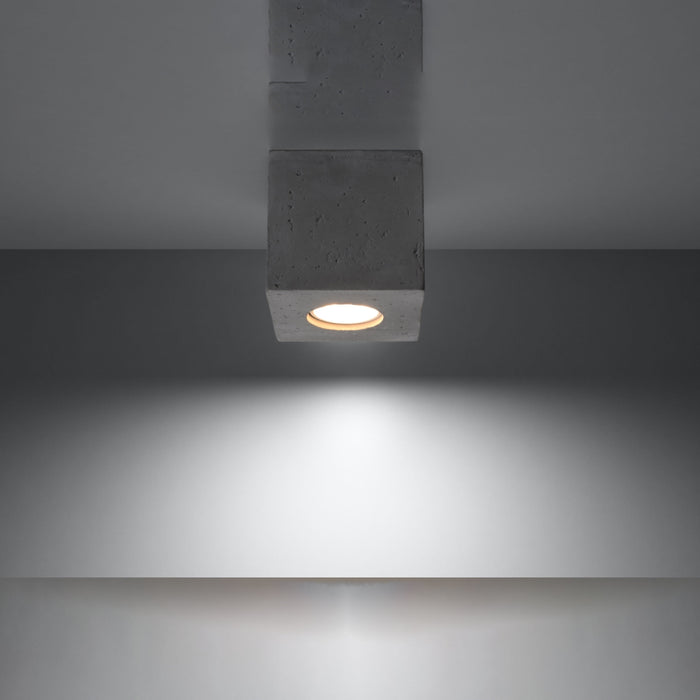 SOLLUX SL.0489 Lámpara de Techo QUAD Hormigón