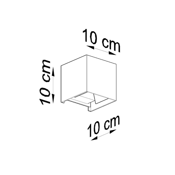 SOLLUX SL.0545 Aplique LUCA Negro LED IP54