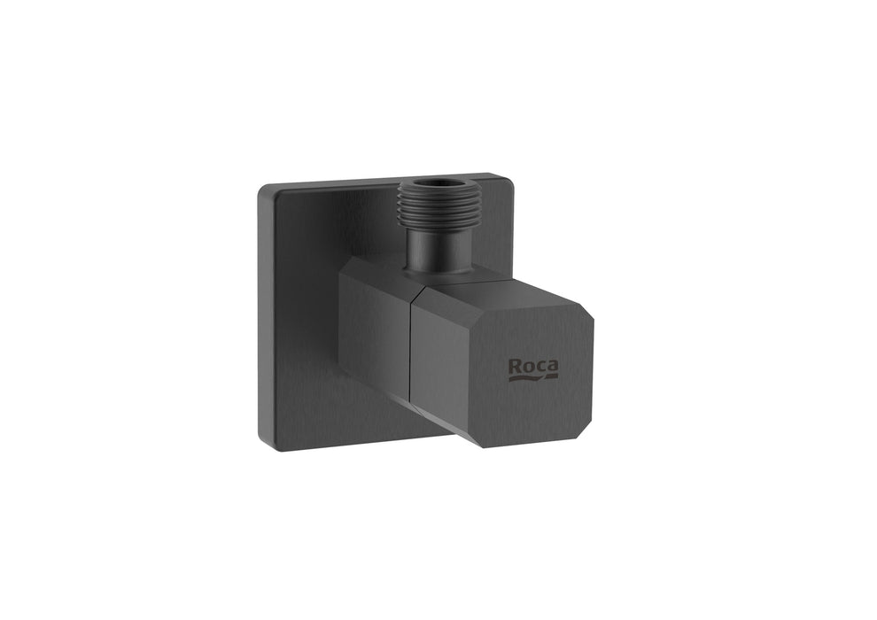 ROCA A5251679NM AQUA Square Llave de Corte 1/2" 3/8" Válvula Cerámica Negro Titanio Cepillado