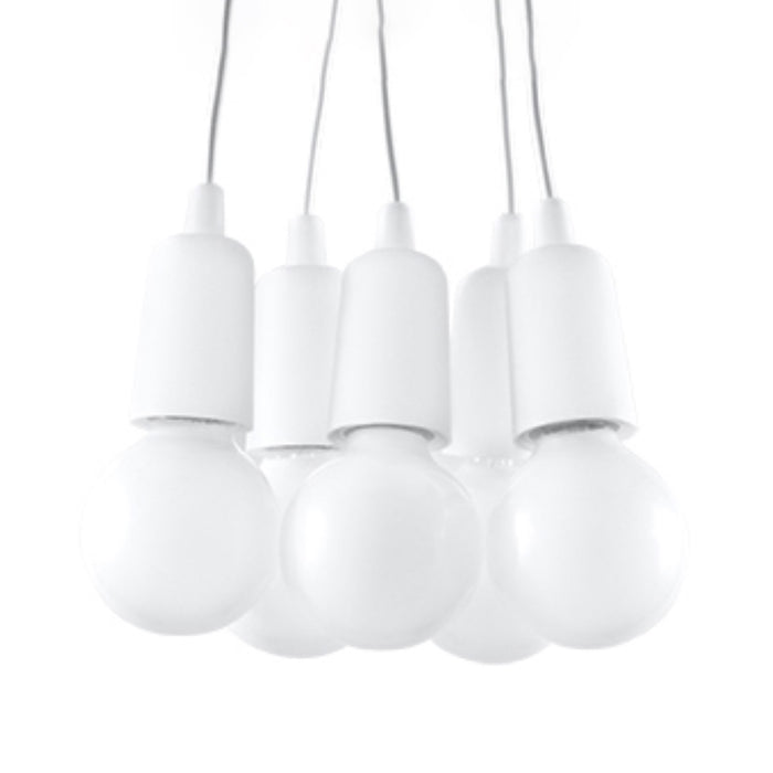 SOLLUX SL.0571 Lámpara Colgante DIEGO 5 Blanco