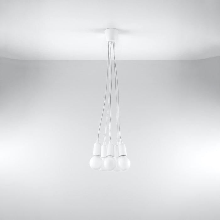 SOLLUX SL.0571 Lámpara Colgante DIEGO 5 Blanco