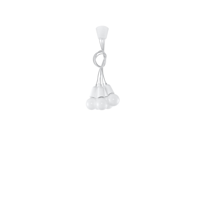 SOLLUX SL.0571 Lámpara Colgante DIEGO 5 Blanco