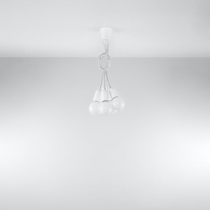 SOLLUX SL.0571 Lámpara Colgante DIEGO 5 Blanco