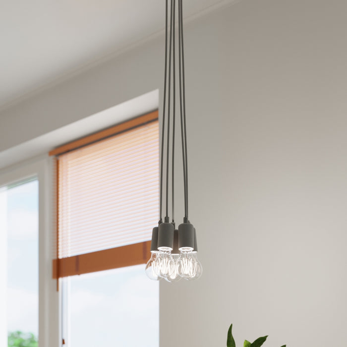 SOLLUX SL.0577 Lámpara Colgante DIEGO 5 Gris