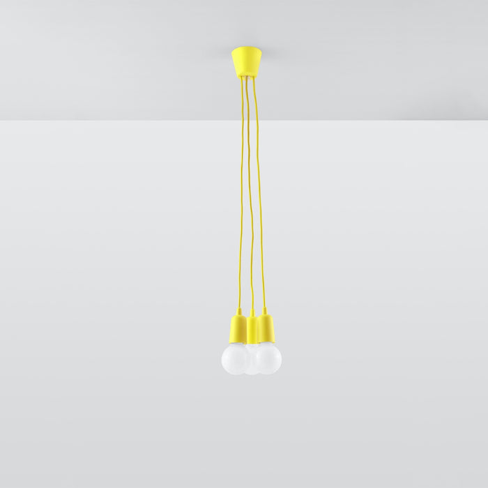 SOLLUX SL.0579 Lámpara Colgante DIEGO 3 Amarillo