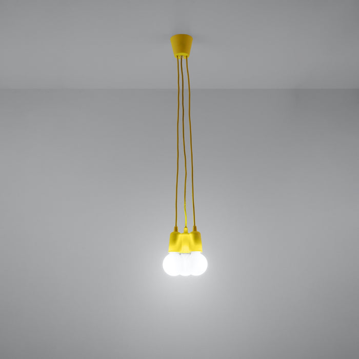 SOLLUX SL.0579 Lámpara Colgante DIEGO 3 Amarillo