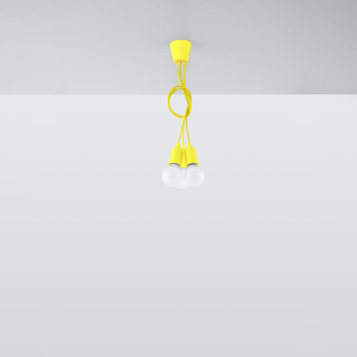 SOLLUX SL.0579 Lámpara Colgante DIEGO 3 Amarillo