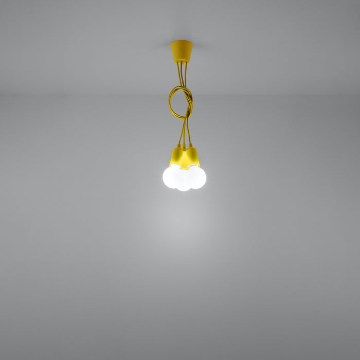 SOLLUX SL.0579 Lámpara Colgante DIEGO 3 Amarillo