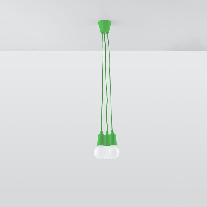 SOLLUX SL.0582 Lámpara Colgante DIEGO 3 Verde