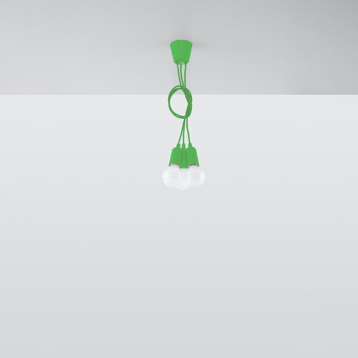 SOLLUX SL.0582 Lámpara Colgante DIEGO 3 Verde
