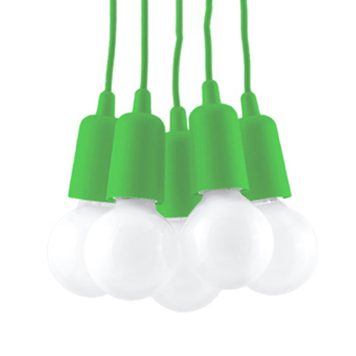 SOLLUX SL.0583 Lámpara Colgante DIEGO 5 Verde