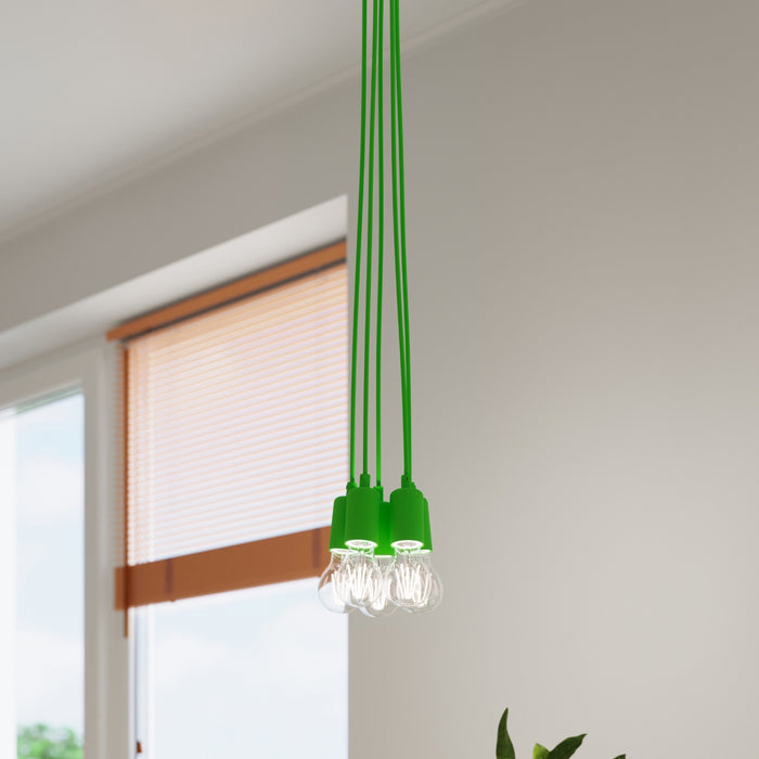 SOLLUX SL.0583 Lámpara Colgante DIEGO 5 Verde