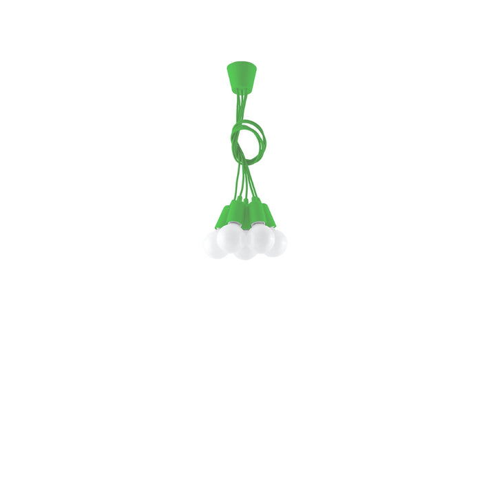 SOLLUX SL.0583 Lámpara Colgante DIEGO 5 Verde