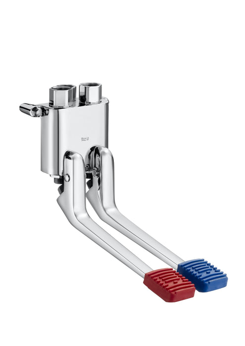 ROCA A505128700 INSTANT FOOT Grifo Mezclador Temporizado de Pedal A Pared Accionamiento con El Pie Cromo