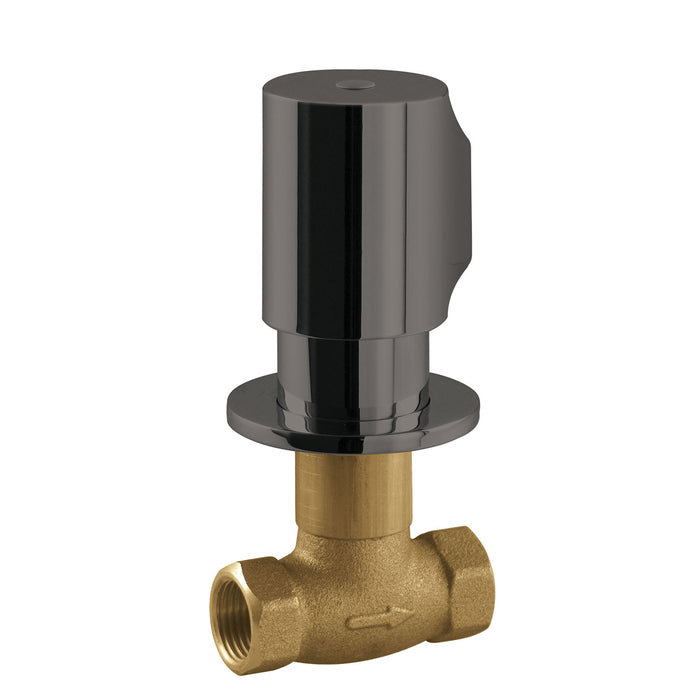 TRES 06115501KM Llave de Paso Empotrada Color Negro Metalizado