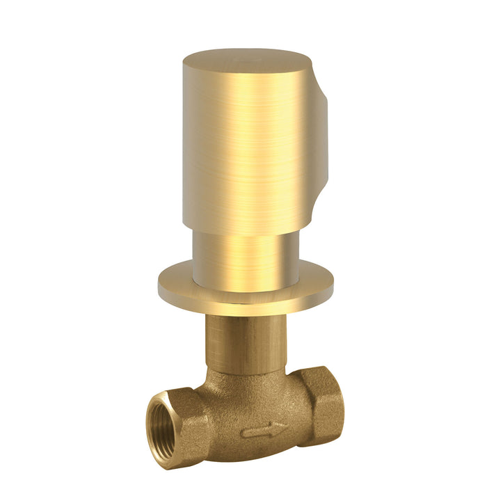 TRES 06115501OM Llave de Paso Empotrada Color Oro Mate 24K