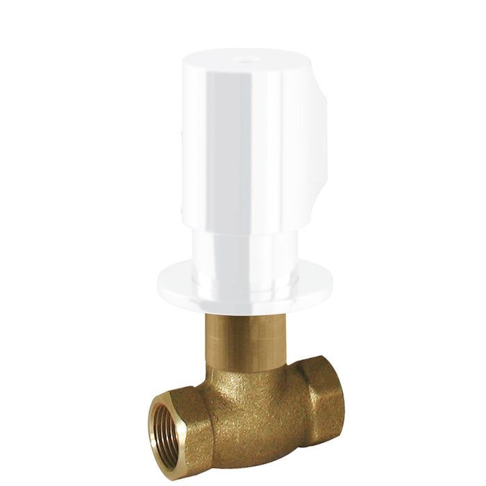 TRES 06151101BM Llave de Paso Empotrada Color Blanco Mate