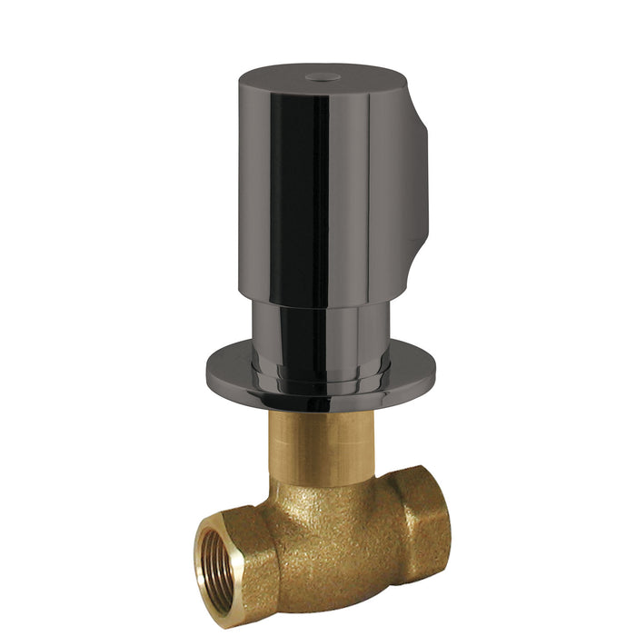 TRES 06151101KM Llave de Paso Empotrada Color Negro Metalizado