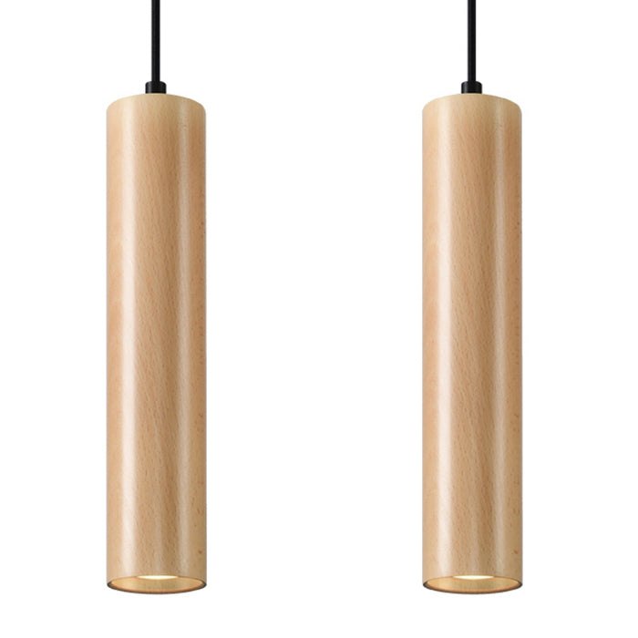 SOLLUX SL.0637 Lámpara Colgante LINO 2 Madera