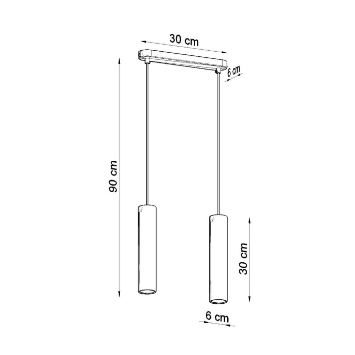 SOLLUX SL.0637 Lámpara Colgante LINO 2 Madera