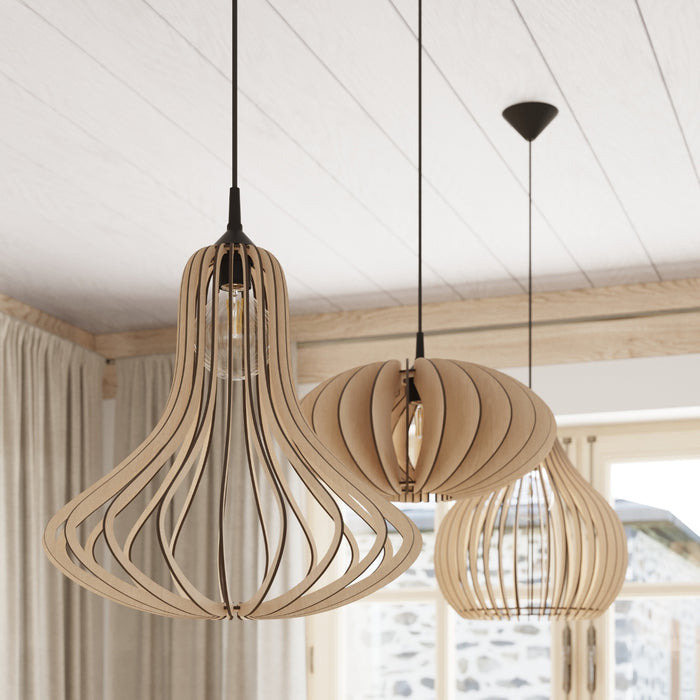 SOLLUX SL.0641 Lámpara Colgante ELZA Madera
