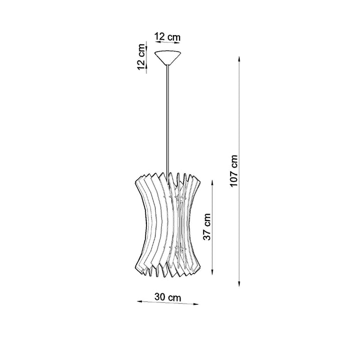 SOLLUX SL.0642 Lámpara Colgante ORIANA Madera