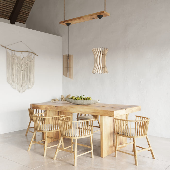SOLLUX SL.0642 Lámpara Colgante ORIANA Madera