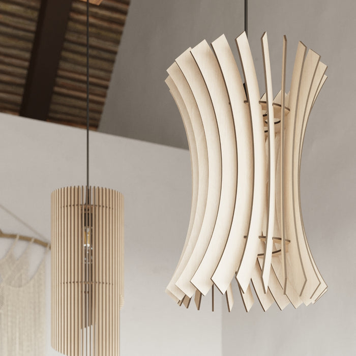SOLLUX SL.0642 Lámpara Colgante ORIANA Madera