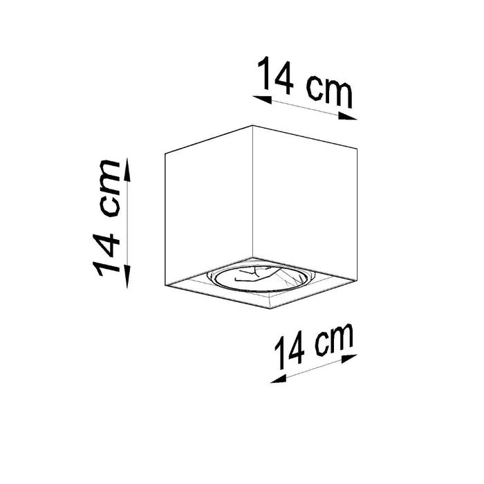 SOLLUX SL.0646 Lámpara de Techo VALDE Hormigón