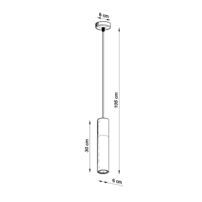 SOLLUX SL.0647 Lámpara Colgante BORGIO 1 Blanco