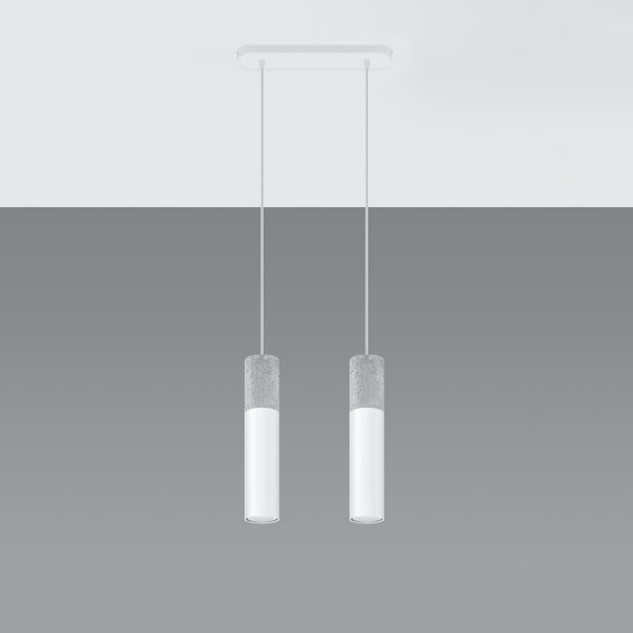 SOLLUX SL.0648 Lámpara Colgante BORGIO 2 Blanco