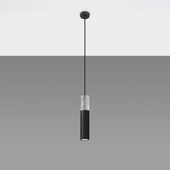 SOLLUX SL.0650 Lámpara Colgante BORGIO 1 Negro