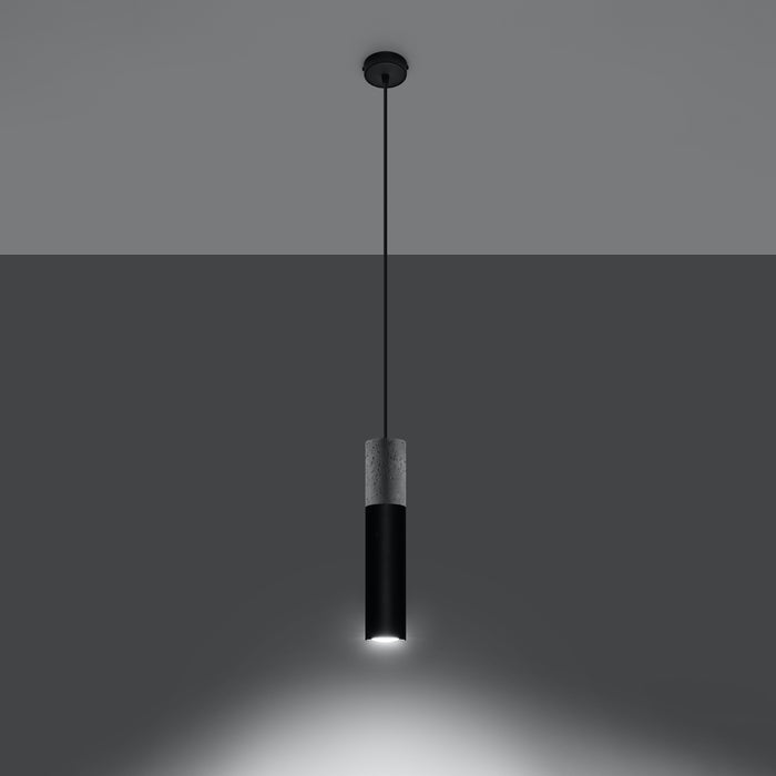 SOLLUX SL.0650 Lámpara Colgante BORGIO 1 Negro
