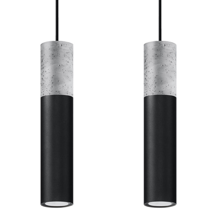 SOLLUX SL.0651 Lámpara Colgante BORGIO 2 Negro