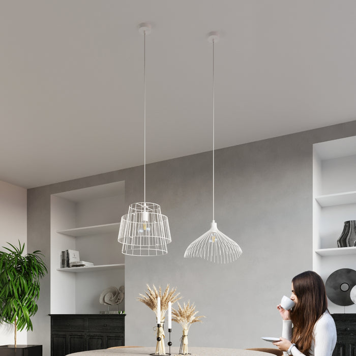SOLLUX SL.0662 Lámpara Colgante GATE Blanco