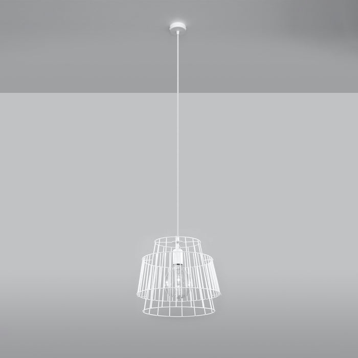 SOLLUX SL.0662 Lámpara Colgante GATE Blanco