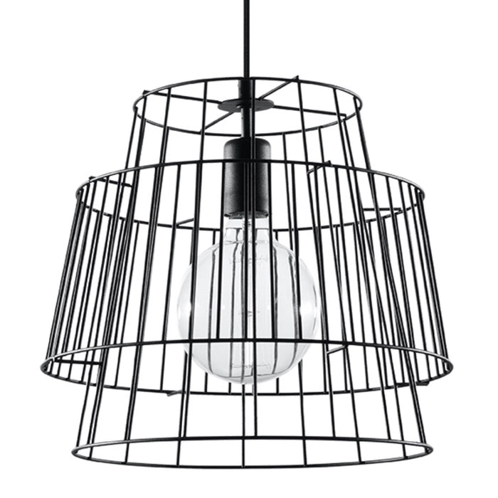 SOLLUX SL.0663 Lámpara Colgante GATE Negro