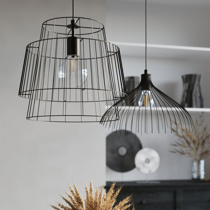 SOLLUX SL.0663 Lámpara Colgante GATE Negro