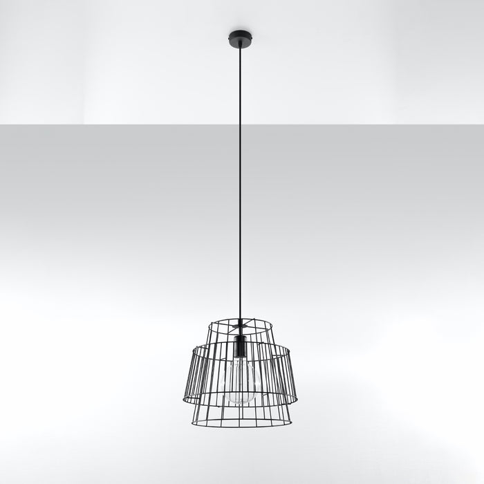 SOLLUX SL.0663 Lámpara Colgante GATE Negro