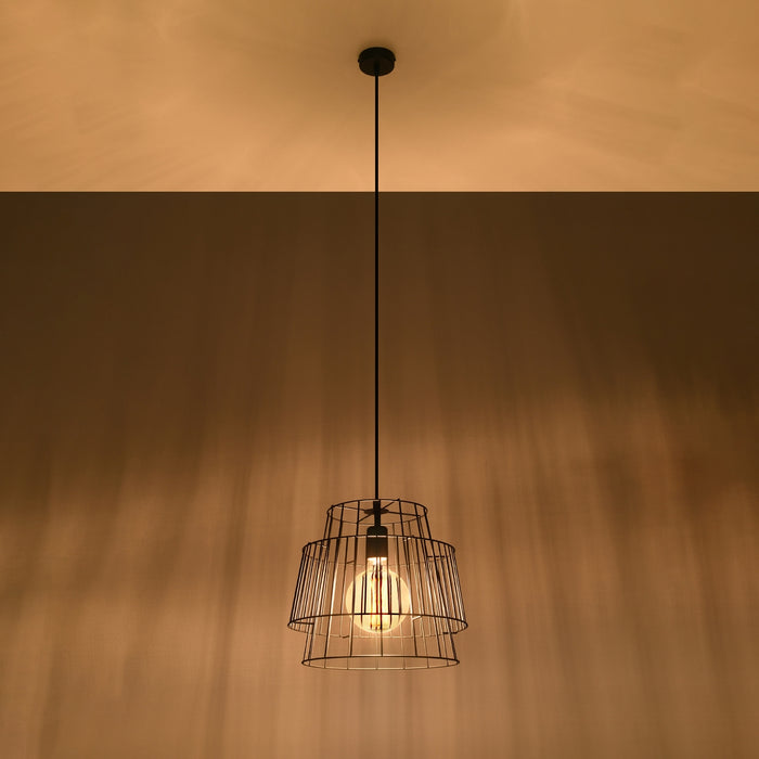 SOLLUX SL.0663 Lámpara Colgante GATE Negro