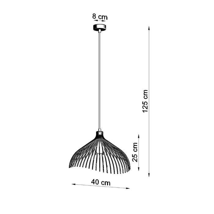 SOLLUX SL.0665 Lámpara Colgante UMB Negro