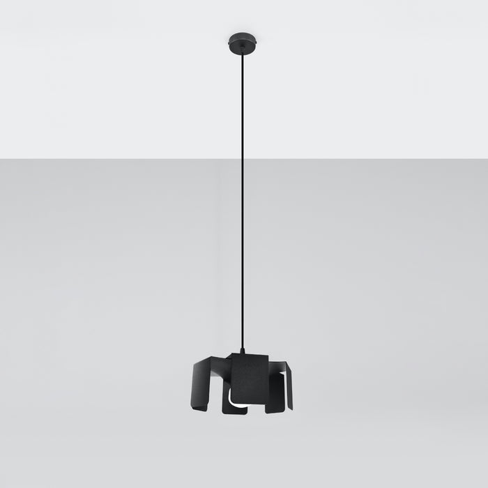 SOLLUX SL.0667 Lámpara Colgante TULIP Negro
