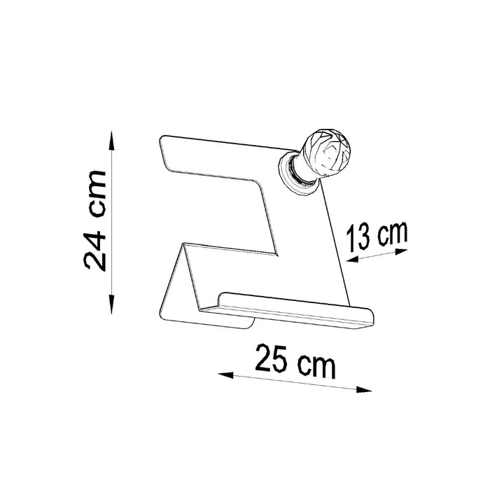 SOLLUX SL.0668 Lámpara de mesa INCLINE Blanco