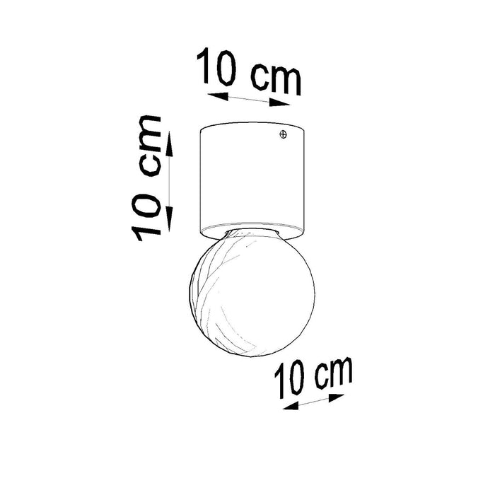SOLLUX SL.0678 Lámpara de Techo SALGADO Hormigón