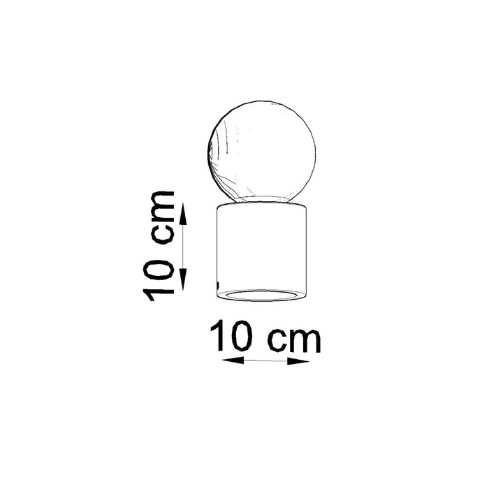 SOLLUX SL.0680 Lámpara de mesa SALGADO Hormigón
