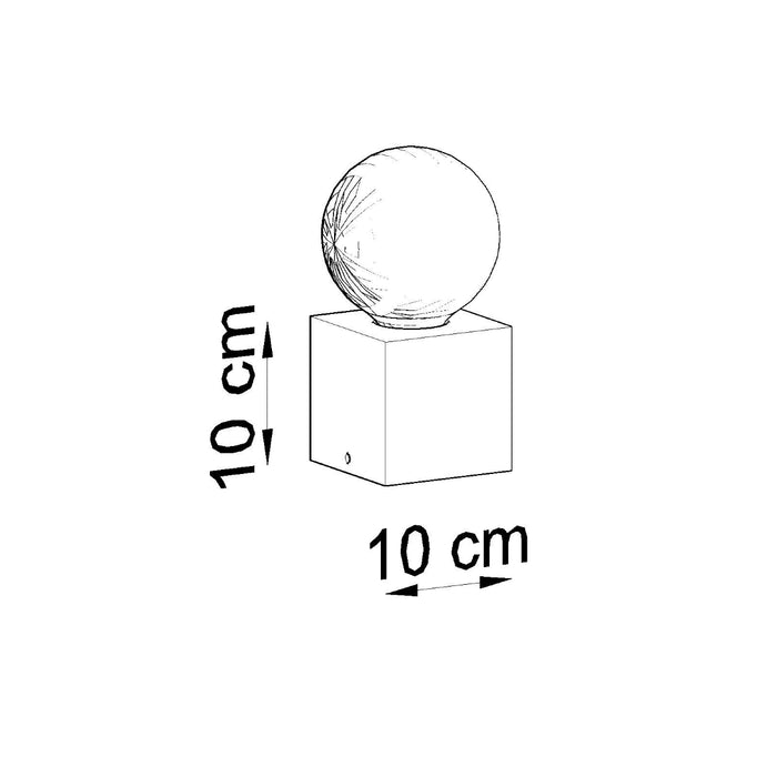 SOLLUX SL.0683 Lámpara de mesa ARIZ Hormigón