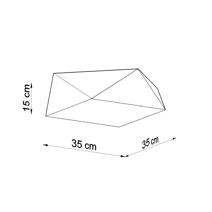 SOLLUX SL.0691 Lámpara de Techo HEXA 35 plata
