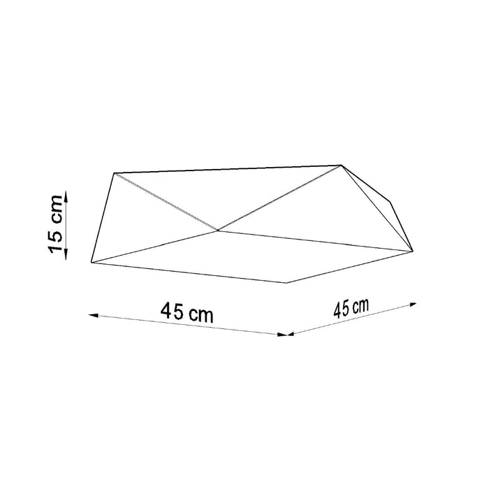 SOLLUX SL.0694 Lámpara de Techo HEXA 45 plata